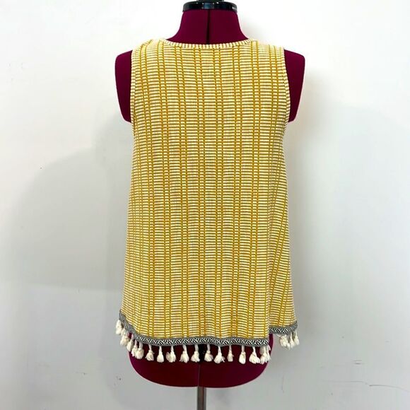 W5 Summer Yellow Top Made in USA M - Picture 5 of 9